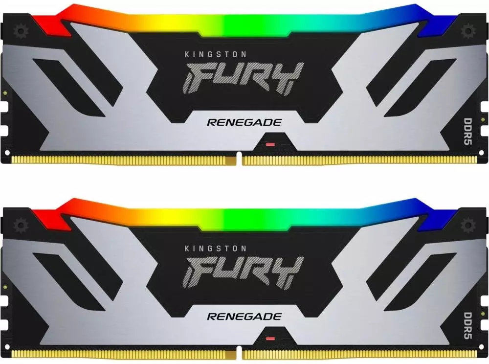 Оперативна пам'ять Kingston FURY 96 GB (2x48GB) DDR5 6000 MHz Renegade RGB (KF560C32RSAK2-96) Оперативна пам'ять Kingston FURY 96 GB (2x48GB) DDR5 6000 MHz Renegade RGB (KF560C32RSAK2-96)