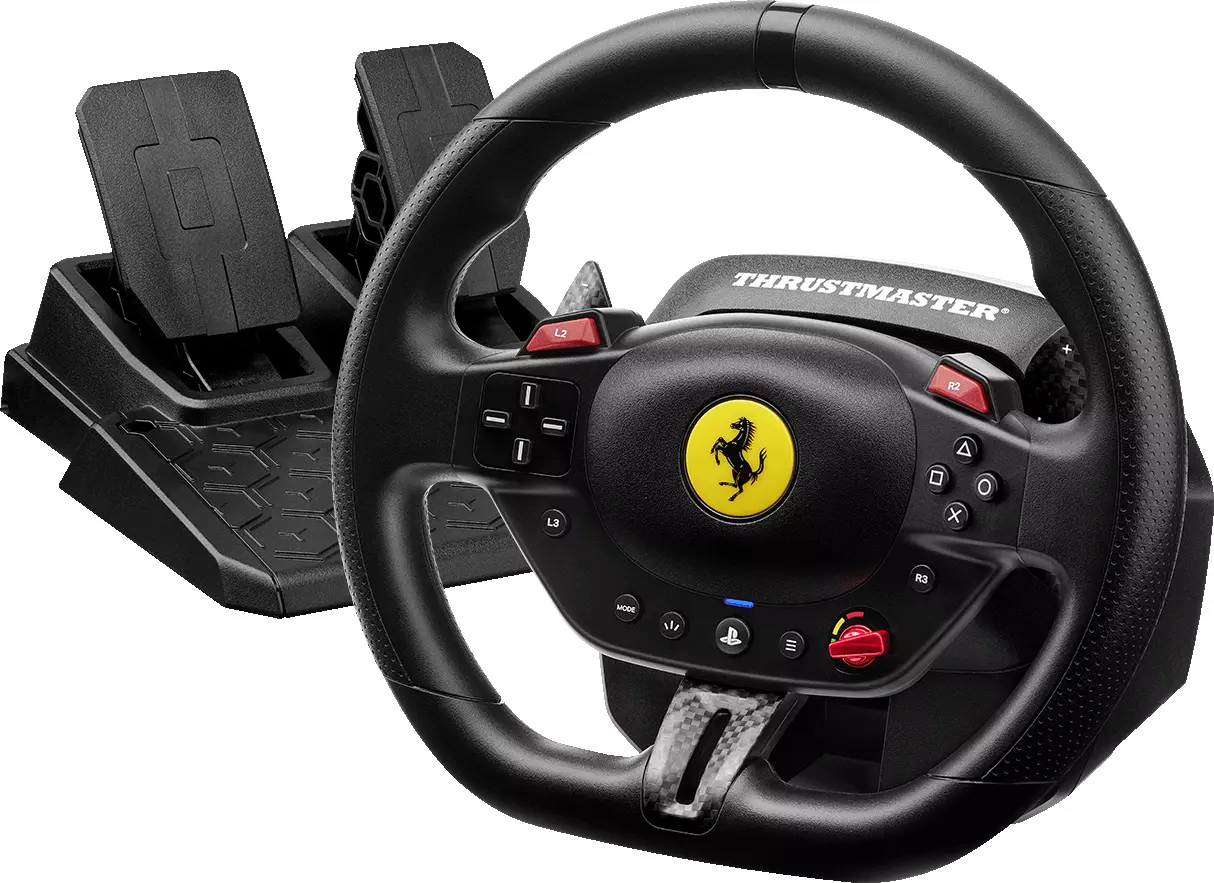 Комплект (кермо, педалі) Thrustmaster T98-P FERRARI 296 GTB , PC/PS4/PS5 (4160880) Комплект (кермо, педалі) Thrustmaster T98-P FERRARI 296 GTB , PC/PS4/PS5 (4160880)