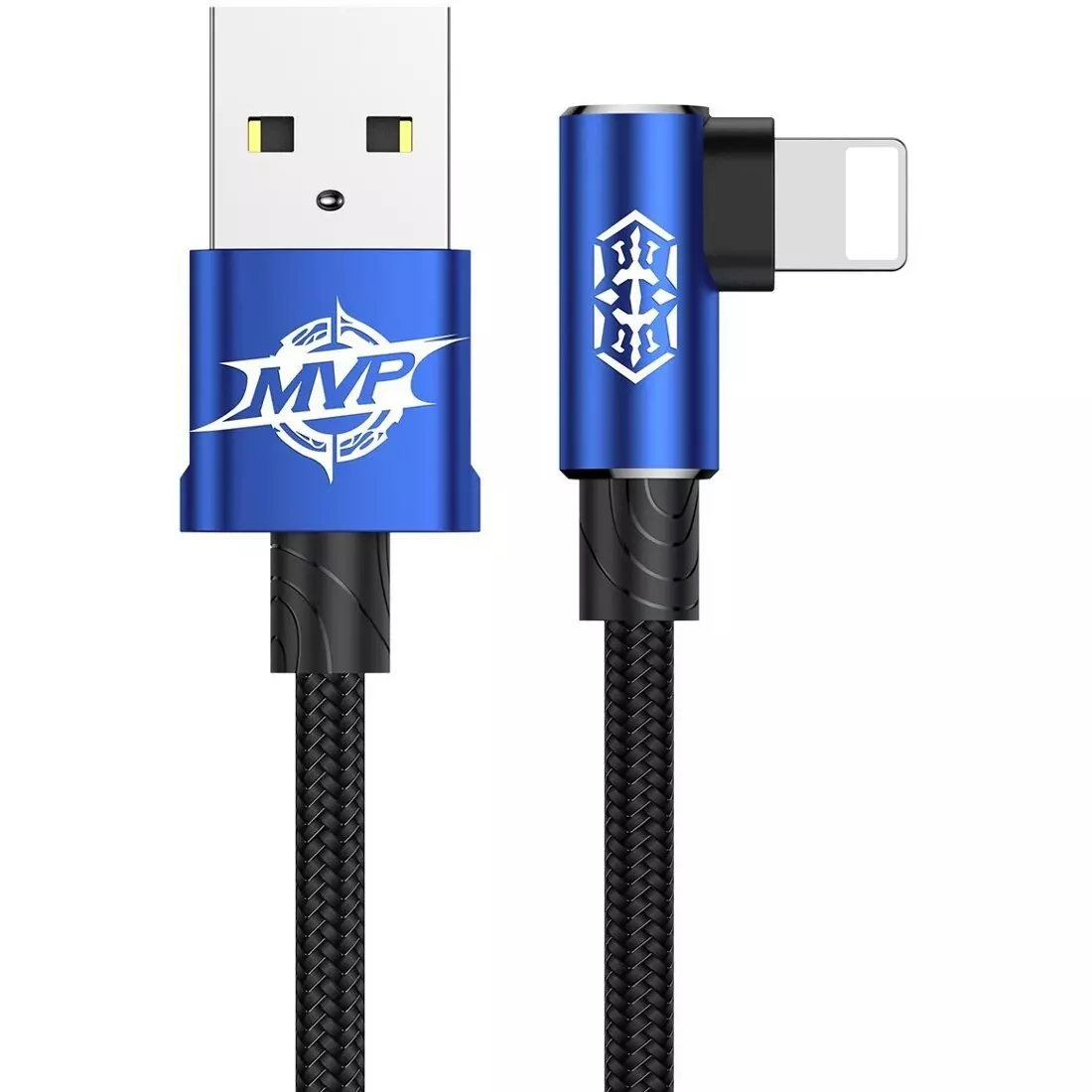 Кабель Baseus MVP Elbow Type Cable USB For IP 1.5A 2M Blue (CALMVP-A03)