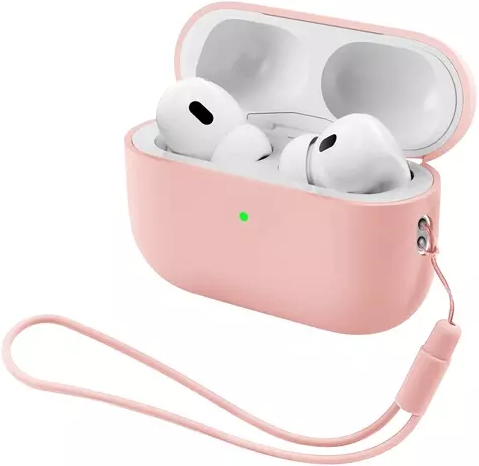 Чохол ArmorStandart Silicone Case with straps для Apple AirPods Pro 3 Pink (ARM91283)