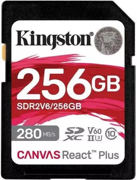 Карта памяти Kingston 256 GB SDXC Canvas React Plus UHS-II U3 V60 Class 10 (SDR2V6/256GB) Карта памяти Kingston 256 GB SDXC Canvas React Plus UHS-II U3 V60 Class 10 (SDR2V6/256GB)