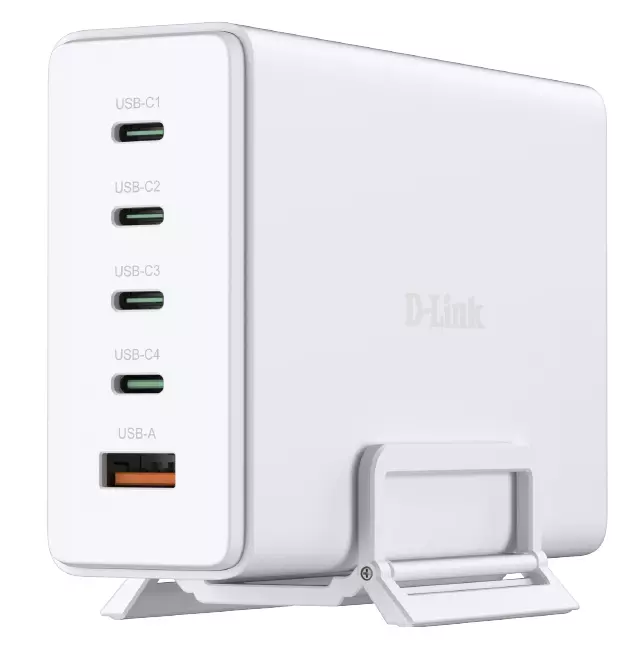 Мережевий зарядний пристрій D-Link 240W GaN White (DCF-241) Мережевий зарядний пристрій D-Link 240W GaN White (DCF-241)