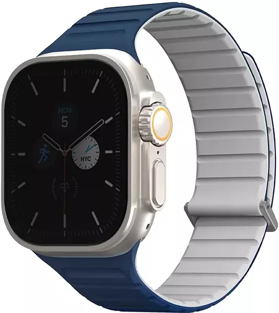 Ремінець Uniq Revix Evo Reversible Magnetic для Apple Watch Series 1-9/SE/SE2/Ultra/Ultra2 42/44/45/49mm Grey (8886463688267)