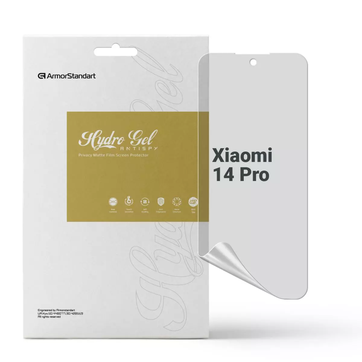Гідрогелева плівка ArmorStandart Anti-spy для Xiaomi 14 Pro (ARM72895) Гідрогелева плівка ArmorStandart Anti-spy для Xiaomi 14 Pro (ARM72895)