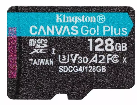 Карта памяти Kingston 128 GB microSDXC Canvas Go! Plus UHS-I U3 V30 A2 Class 10 (SDCG4/128GBSP) Карта памяти Kingston 128 GB microSDXC Canvas Go! Plus UHS-I U3 V30 A2 Class 10 (SDCG4/128GBSP)