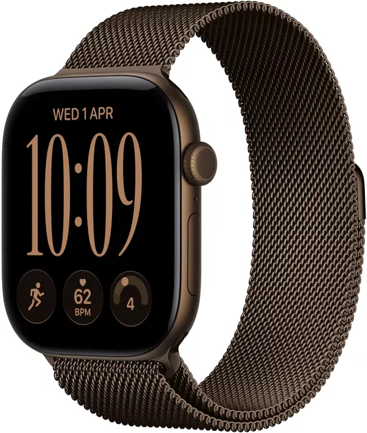 Apple Watch Series 12 GPS + Cellular 42mm Dark Bronze Alu. Case w. Dark Bronze Milanese Loop (MKDK4) Apple Watch Series 12 GPS + Cellular 42mm Dark Bronze Alu. Case w. Dark Bronze Milanese Loop (MKDK4)