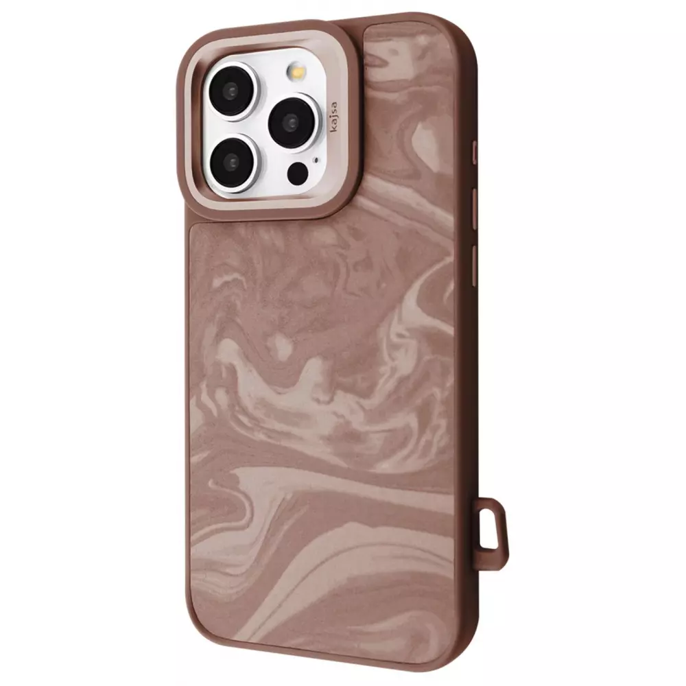 Чохол Kajsa Fluid Art with Magnetic Ring iPhone 16 Pro Max Desert titanium
